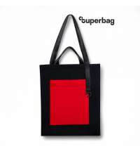 Шоппер Superbag Big Pocket, с карманом на молнии