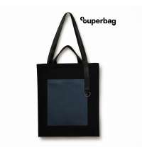 Шоппер Superbag Big Pocket, с карманом на молнии