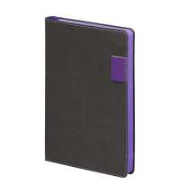 Ежедневник Flexy Freedom Latte А5, недатированный, в гибкой обложке серый/фиолетовый