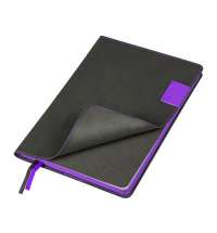 Ежедневник Flexy Freedom Latte А5, недатированный, в гибкой обложке серый/фиолетовый