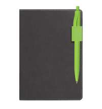Ежедневник Flexy Freedom Latte А5, недатированный, в гибкой обложке серый/зеленый