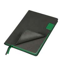 Ежедневник Flexy Freedom Latte А5, недатированный, в гибкой обложке серый/зеленый