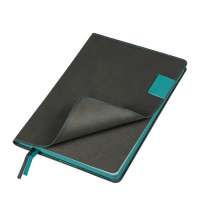 Ежедневник Flexy Freedom Latte А5, недатированный, в гибкой обложке серый/бирюзовый