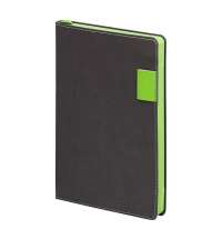 Ежедневник Flexy Freedom Latte А5, недатированный, в гибкой обложке серый/салатовый