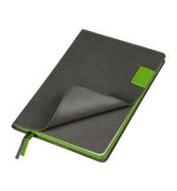 Ежедневник Flexy Freedom Latte А5, недатированный, в гибкой обложке серый/салатовый