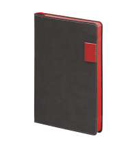 Ежедневник Flexy Freedom Latte А5, недатированный, в гибкой обложке серый/красный