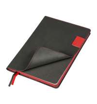 Ежедневник Flexy Freedom Latte А5, недатированный, в гибкой обложке серый/красный