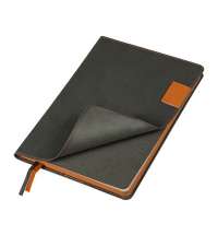 Ежедневник Flexy Freedom Latte А5, недатированный, в гибкой обложке серый/оранжевый