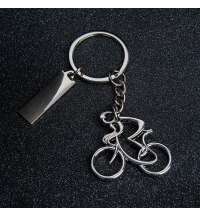 Брелок SILV CYCLIST; 4,0 x 4,0 x 0,4 см; металл
