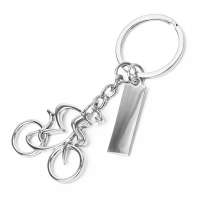 Брелок SILV CYCLIST; 4,0 x 4,0 x 0,4 см; металл