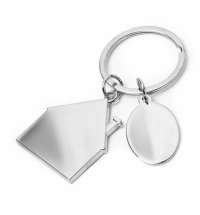 Брелок SILV HOME; 3,97 x 3,3 x 0,3 см; металл