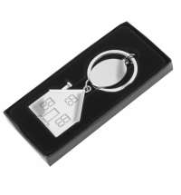 Брелок SILV HOME; 3,97 x 3,3 x 0,3 см; металл