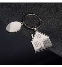 Брелок SILV HOME; 3,97 x 3,3 x 0,3 см; металл