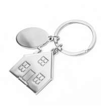 Брелок SILV HOME; 3,97 x 3,3 x 0,3 см; металл
