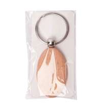 Брелок TIMBER OVAL; 5,2 x 3,2 см; дерево