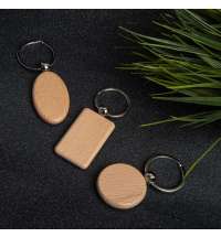 Брелок TIMBER OVAL; 5,2 x 3,2 см; дерево