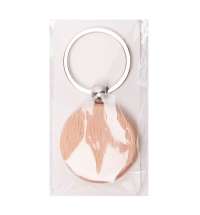 Брелок TIMBER CIRCLE; d = 4 см; дерево