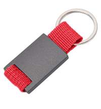 Брелок DARK JET; 2,8 x 6,2 x 0,6 см; красный, металл