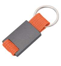 Брелок DARK JET; 2,8 x 6,2 x 0,6 см; оранжевый, металл