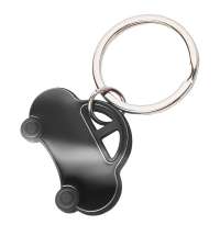 Брелок TONER CAR; 4,2 x 3 x 0,4 см; черный; металл/пластик