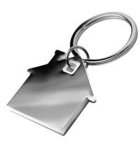 Брелок TONER HAUS; 4,1 x 3,7 x 0,5 см; белый, металл/пластик