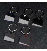 Брелок TONER HAUS; 4,1 x 3,7 x 0,5 см; красный, металл/пластик