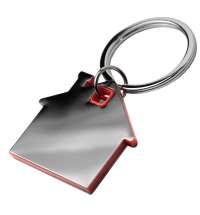 Брелок TONER HAUS; 4,1 x 3,7 x 0,5 см; красный, металл/пластик