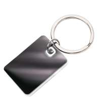 Брелок TONER TONED; 4 x 2,95 x 0,38 см; белый; металл/пластик