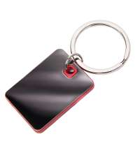 Брелок TONER TONED; 4 x 2,95 x 0,38 см; красный; металл/пластик