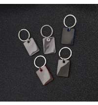 Брелок TONER TONED; 4 x 2,95 x 0,38 см; серый; металл/пластик