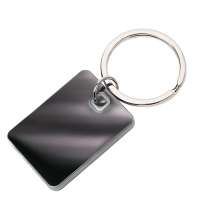 Брелок TONER TONED; 4 x 2,95 x 0,38 см; серый; металл/пластик