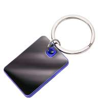 Брелок TONER TONED; 4 x 2,95 x 0,38 см; синий; металл/пластик