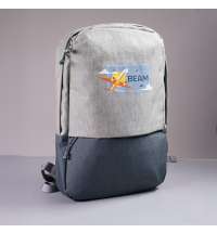 Рюкзак BEAM, серый/темно-серый, 44х30х10 см, ткань верха: 100% полиэстер, подкладка: 100% полиэстер