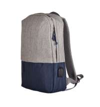 Рюкзак BEAM, серый/темно-синий, 44х30х10 см, ткань верха: 100% полиэстер, подкладка: 100% полиэстер