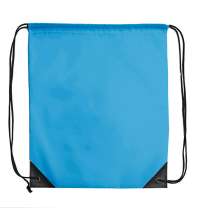 Рюкзак мешок с укреплёнными уголками BY DAY, голубой, 35*41 см, полиэстер 210D