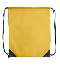 Рюкзак мешок с укреплёнными уголками BY DAY, желтый, 35*41 см, полиэстер 210D