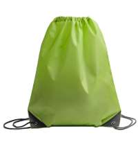 Рюкзак мешок с укреплёнными уголками BY DAY, зелёный, 35*41 см, полиэстер 210D