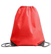 Рюкзак мешок с укреплёнными уголками BY DAY, красный, 35*41 см, полиэстер 210D