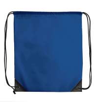 Рюкзак мешок с укреплёнными уголками BY DAY, синий, 35*41 см, полиэстер 210D