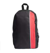 Рюкзак PLUS, чёрный/красный, 44 x 26 x 12 см, 100% полиэстер 600D