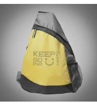 Рюкзак Pick, жёлтый/серый/чёрный, 41 x 32 см, 100% полиэстер 210D