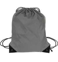 Рюкзак- мешок водостойкий с укреплёнными уголками Reflect, светоотражающий серый, 35*41 см, 100%  полиэстер