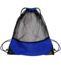 Рюкзак мешок с укреплёнными уголками Mesh, синий, 35*41 см, полиэстер 210D