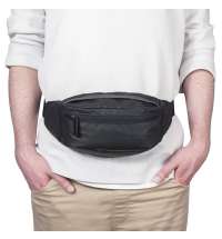 Сумка на пояс SIN, черный, 37х13х8 см, 100% полиэстер