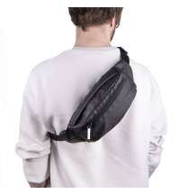 Сумка на пояс SIN, черный, 37х13х8 см, 100% полиэстер