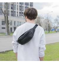 Сумка на пояс SIN, черный, 37х13х8 см, 100% полиэстер