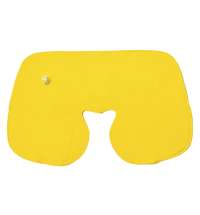Подушка  надувная дорожная WAY  в футляре; желтый; 43,5х27,5 см; твил