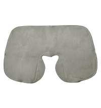 Подушка  надувная дорожная WAY в футляре; серый; 43,5х27,5 см; твил