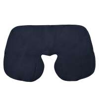 Подушка  надувная дорожная WAY в футляре; синий; 43,5х27,5 см; твил