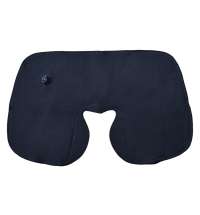 Подушка  надувная дорожная WAY в футляре; синий; 43,5х27,5 см; твил